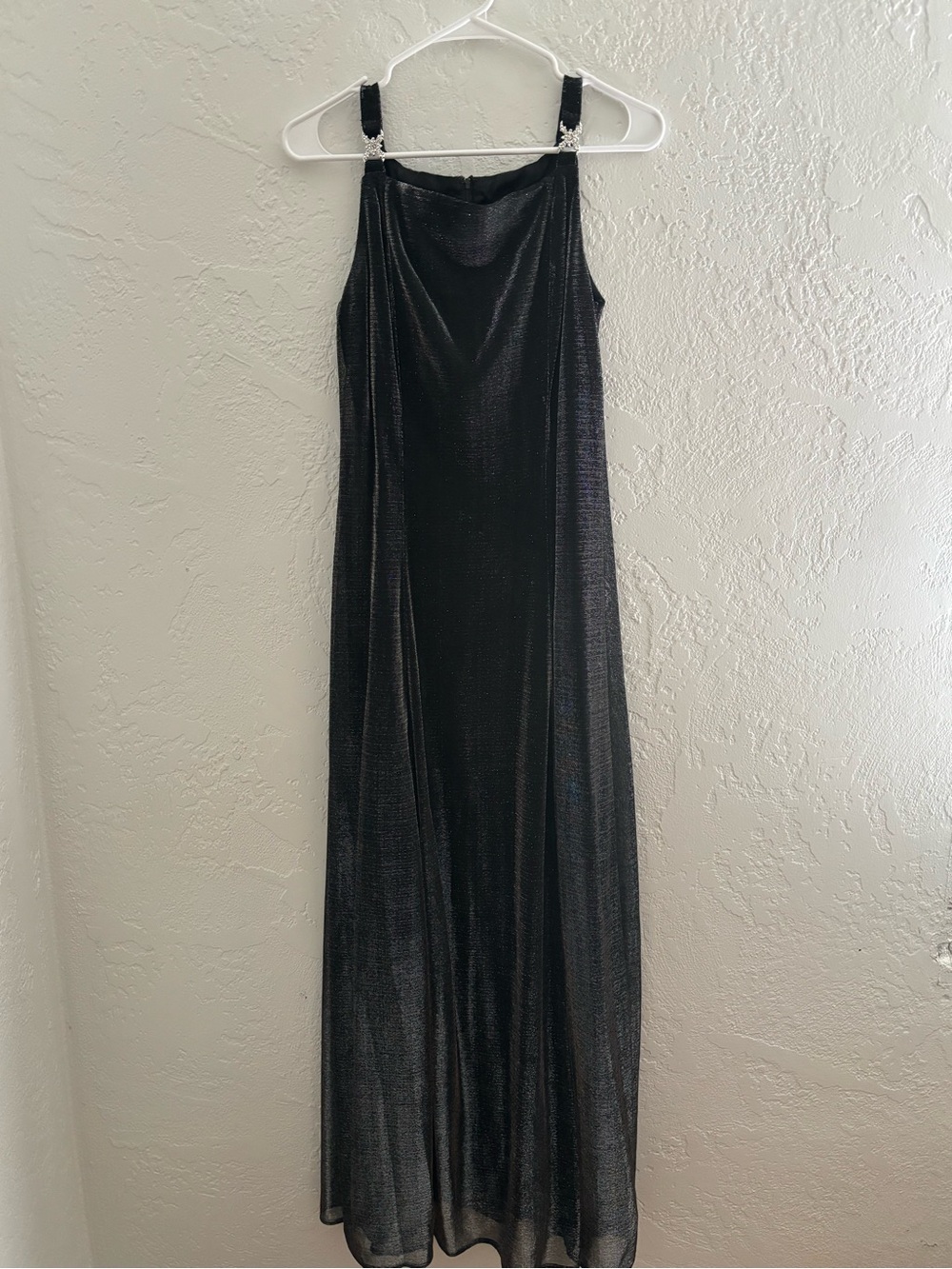 Blondie Nites Black Shimmer Maxi Dress